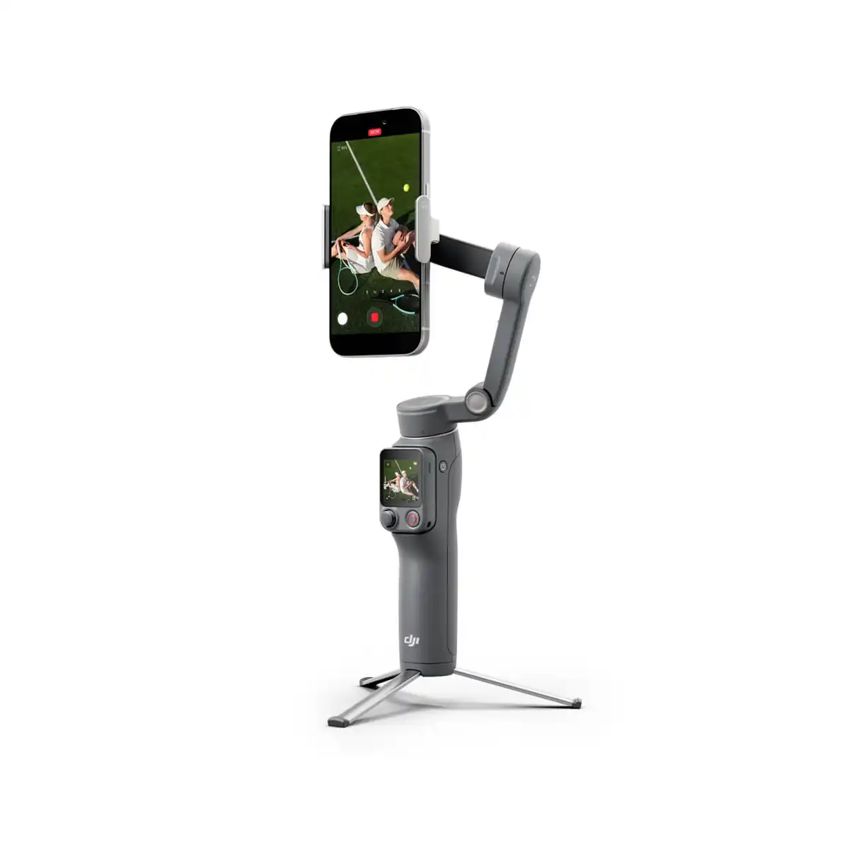 DJI Osmo Mobile 8P con un teléfono montado en el gimbal