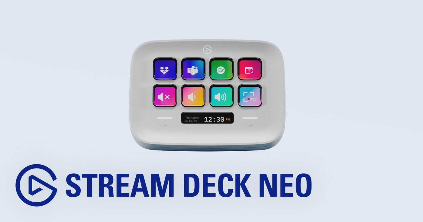 Elgato Stream Deck Neo con ocho teclas