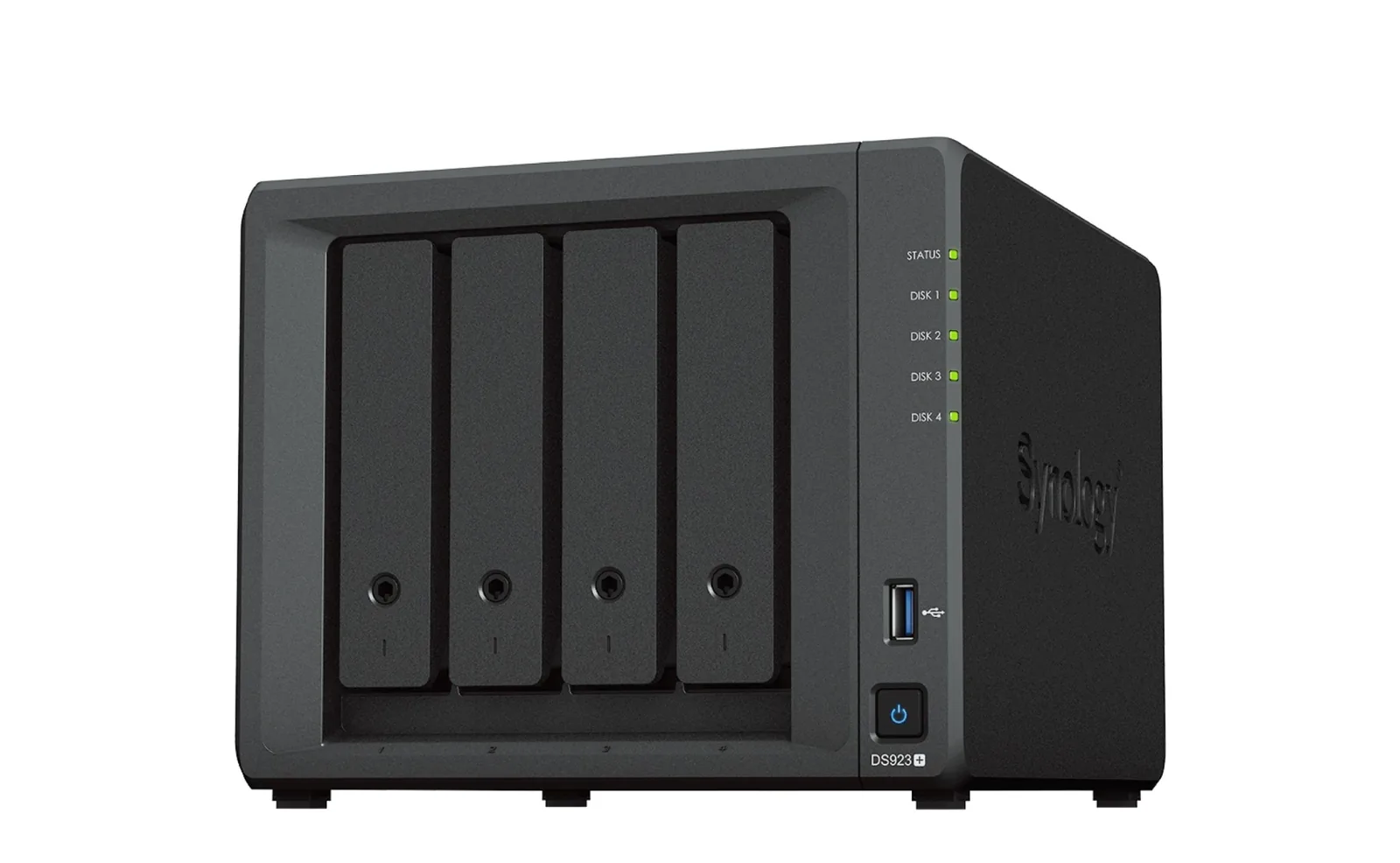NAS Synology DS923+ con cuatro bahías para discos