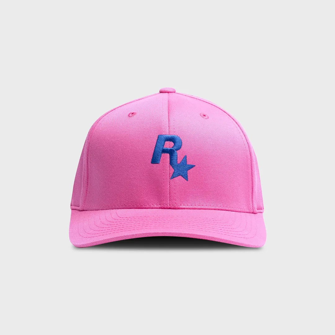 Rockstar Games pink baseball cap