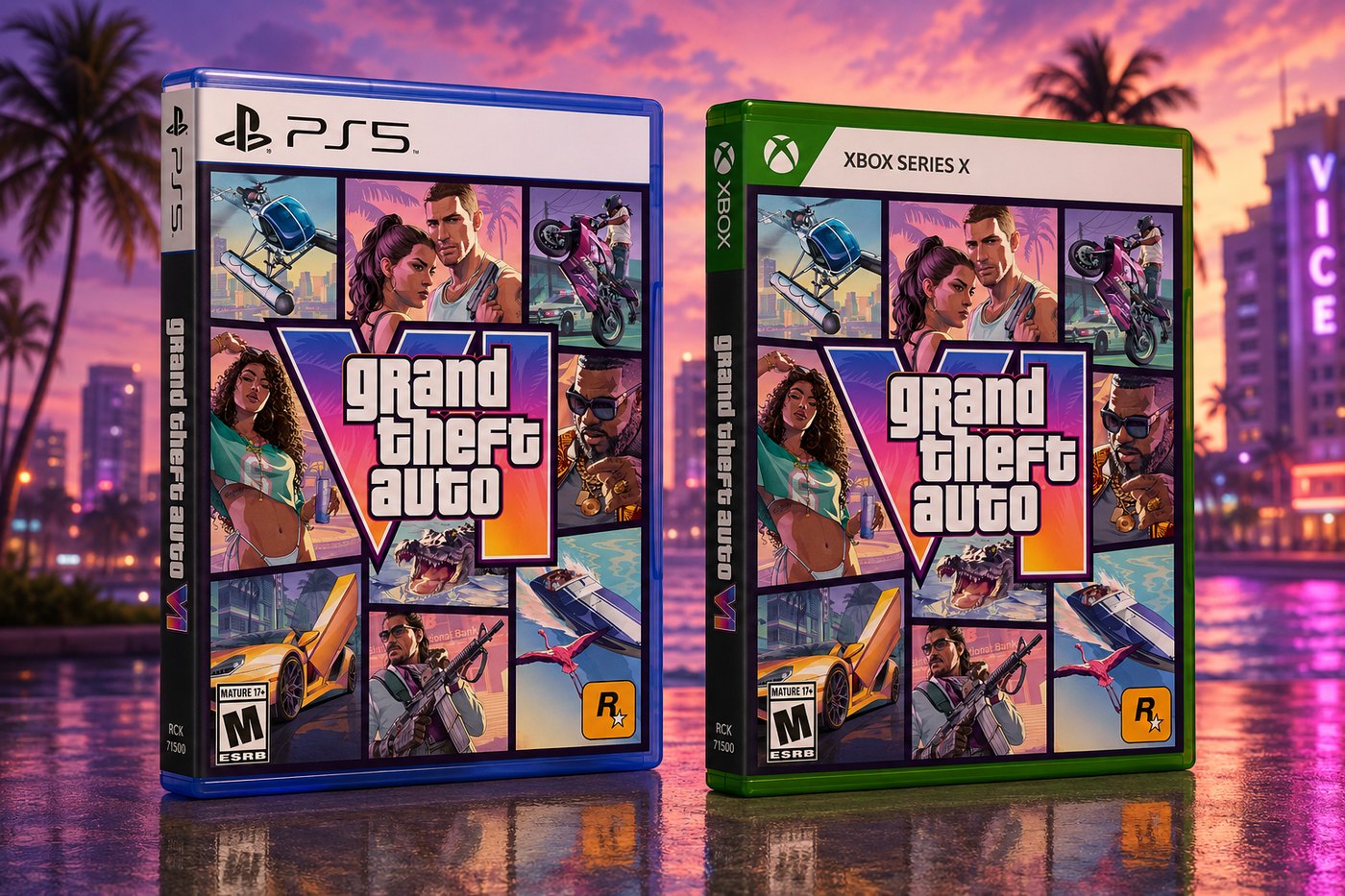 Carátulas de GTA 6 para PS5 y Xbox Series X