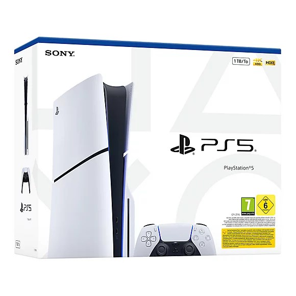 Caja de PS5 Slim con lector de discos y 1 TB