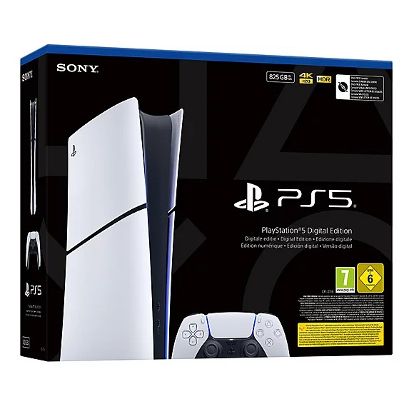 Caja de PS5 Digital Edition Slim de 825 GB