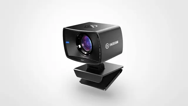 Black Elgato Facecam webcam